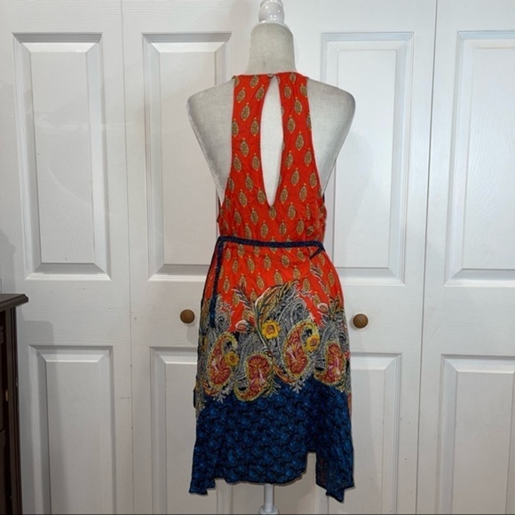 Free People Rendezvous Girl Slip Dress in Red Combo - Picture 4 of 5